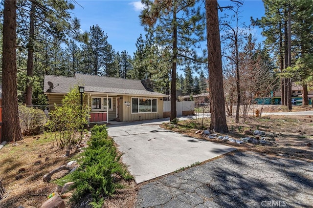 view of ranch-style home