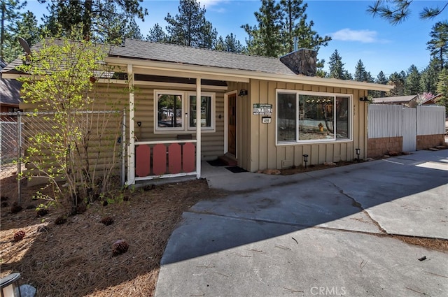 view of ranch-style house