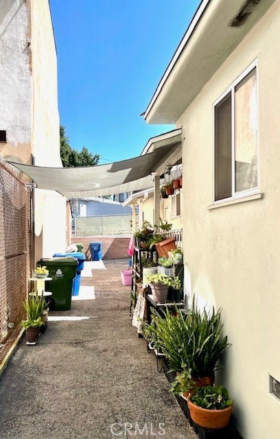 view of yard with a patio area