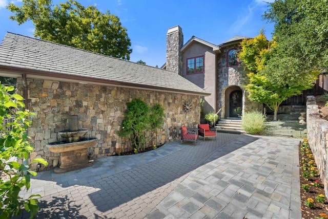 exterior space with a patio area