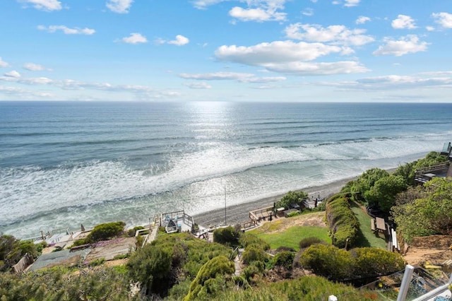 water view with a beach view