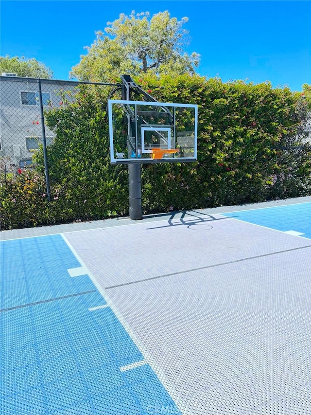 view of sport court