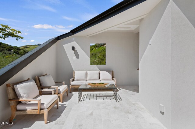 view of patio / terrace featuring an outdoor hangout area