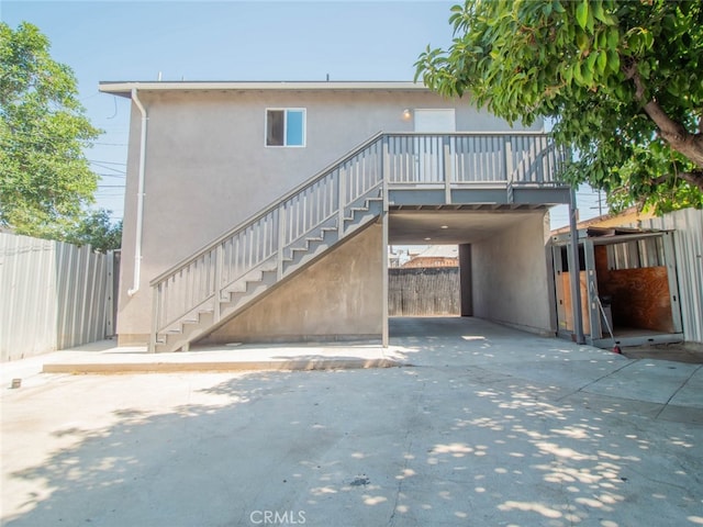 view of back of property