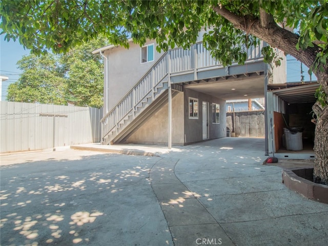 view of rear view of property