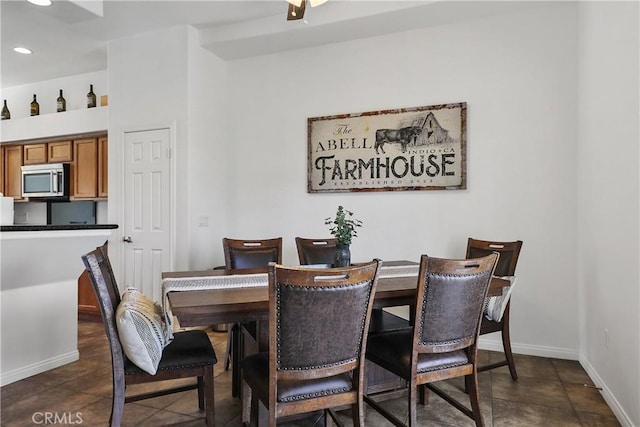 view of dining room