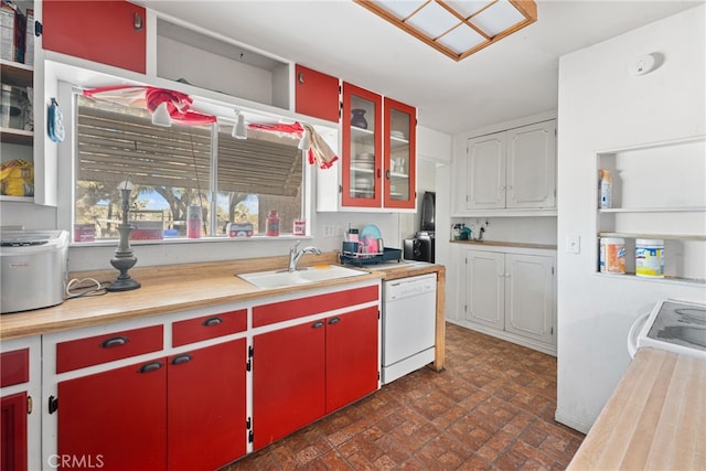 kitchen with sink and dishwasher