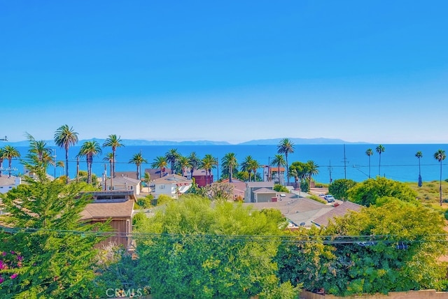 property view of water with a mountain view