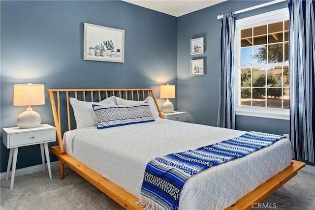 bedroom featuring carpet floors