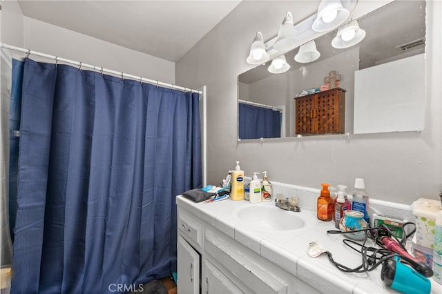 bathroom featuring vanity