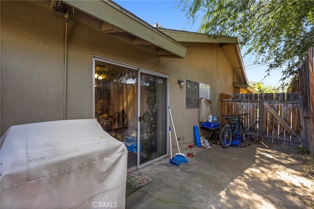 view of patio / terrace with fence