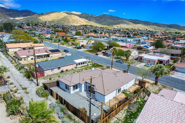 aerial view featuring a mountain view