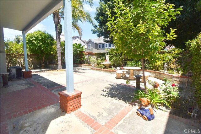 view of patio with central air condition unit