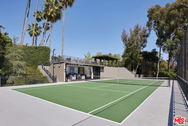 view of sport court