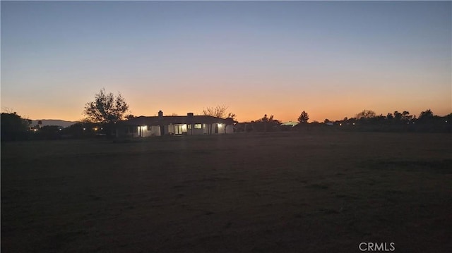 view of nature at dusk