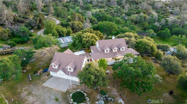 birds eye view of property