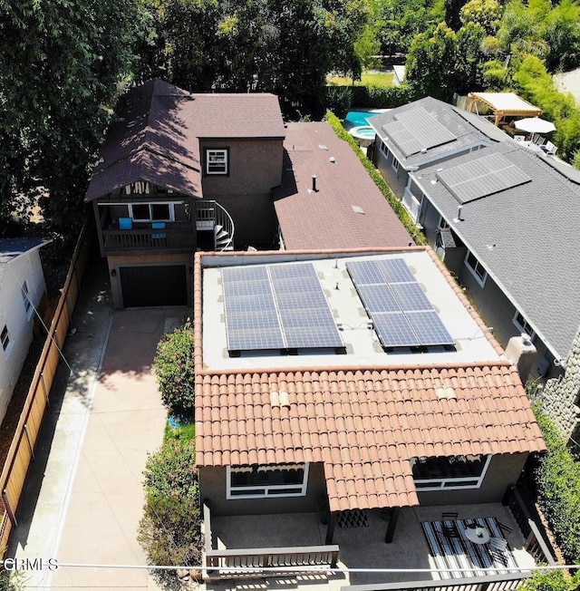 birds eye view of property