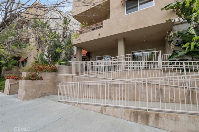 exterior space with a balcony