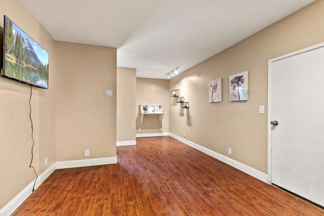 interior space with wood-type flooring