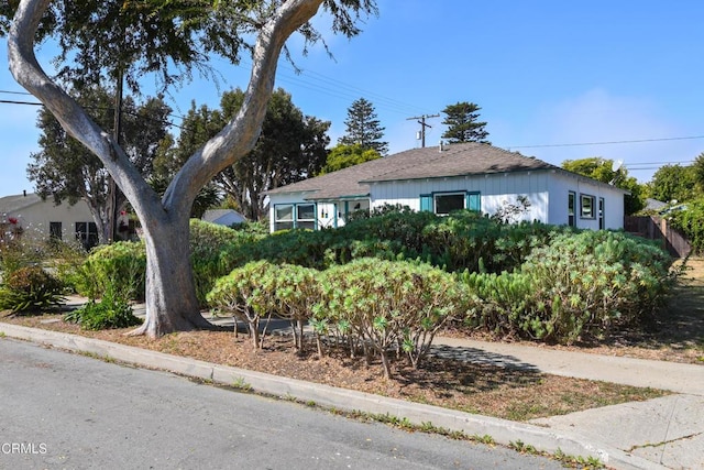 view of front of home