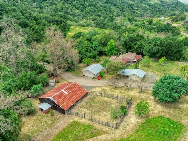 view of aerial view