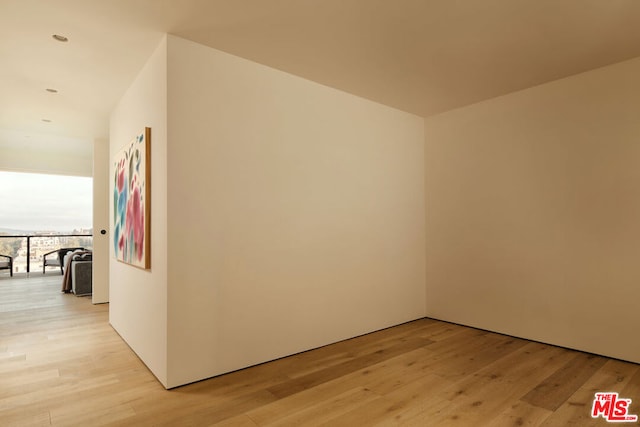 interior space with light wood-type flooring