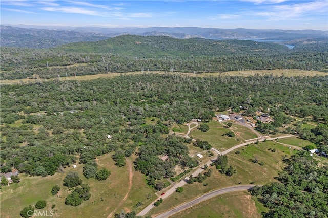aerial view featuring a mountain view