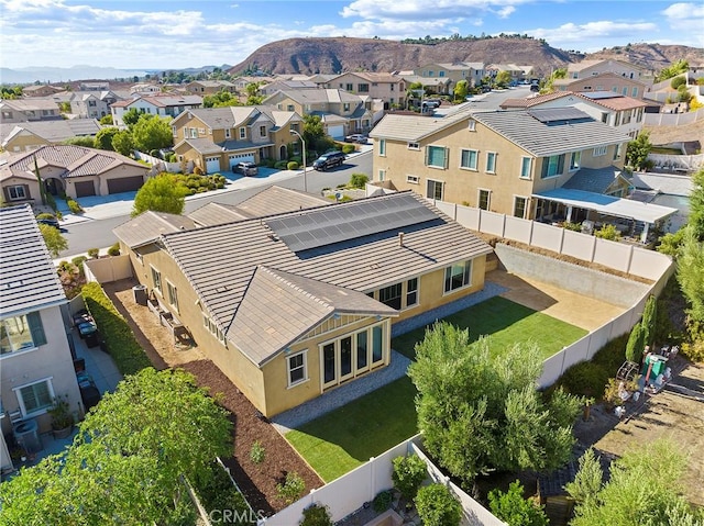 aerial view featuring a mountain view