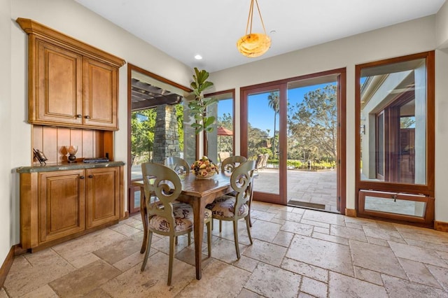 view of dining room