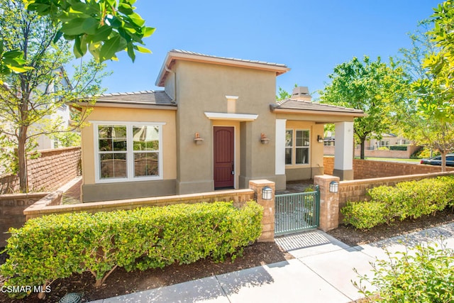 view of front of home