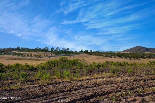 property view of mountains with a rural view