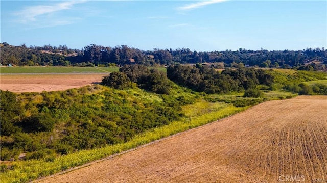 drone / aerial view with a rural view