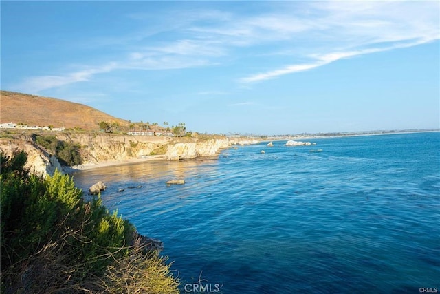 property view of water with a mountain view