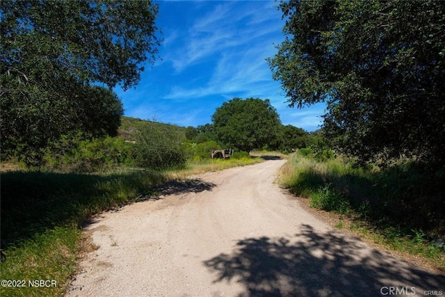 view of road