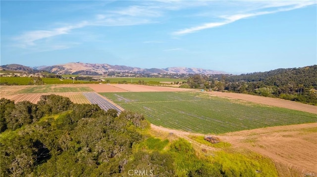 exterior space with a rural view