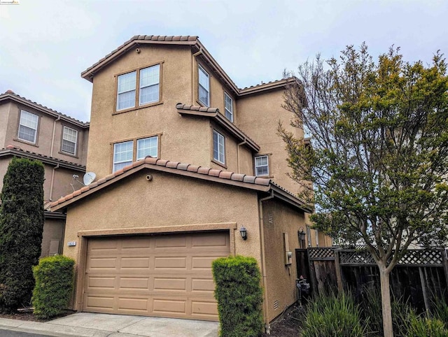 view of front of home featuring a garage