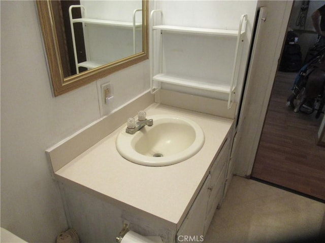 bathroom with vanity