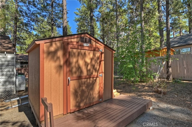 view of outbuilding