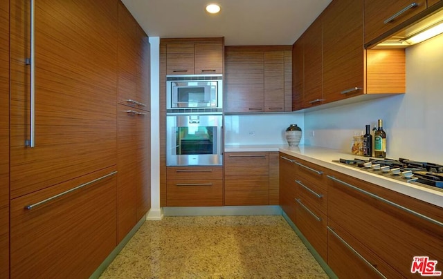 kitchen with stainless steel appliances