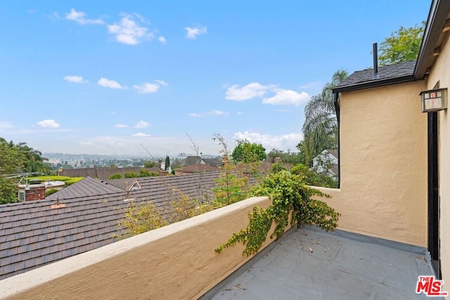 view of balcony