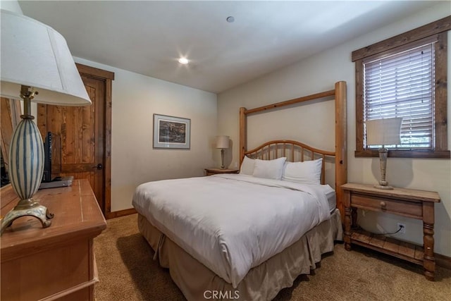 bedroom with carpet flooring