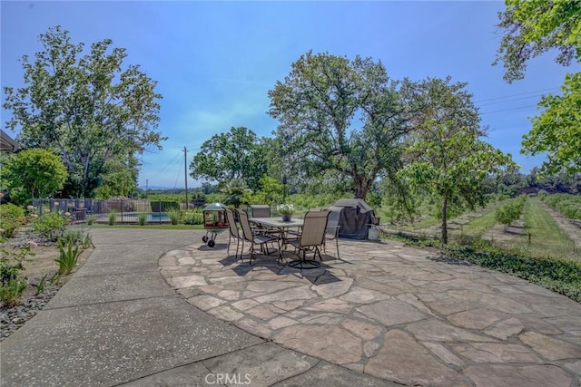 view of patio / terrace featuring grilling area