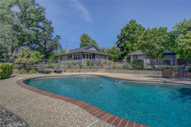 view of pool with a patio area