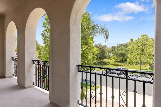 view of balcony