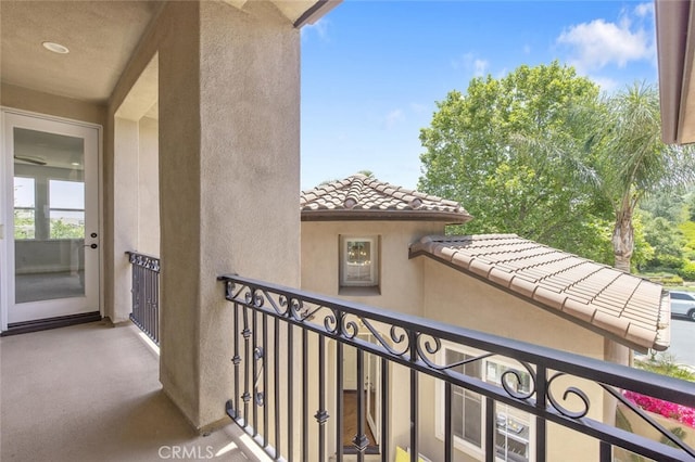 view of balcony