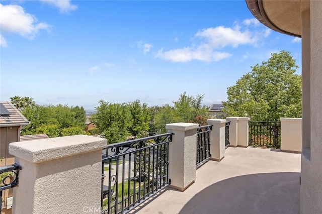 view of balcony