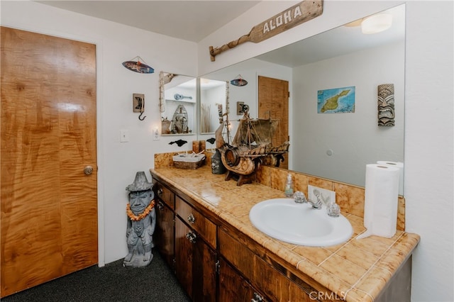 bathroom with vanity