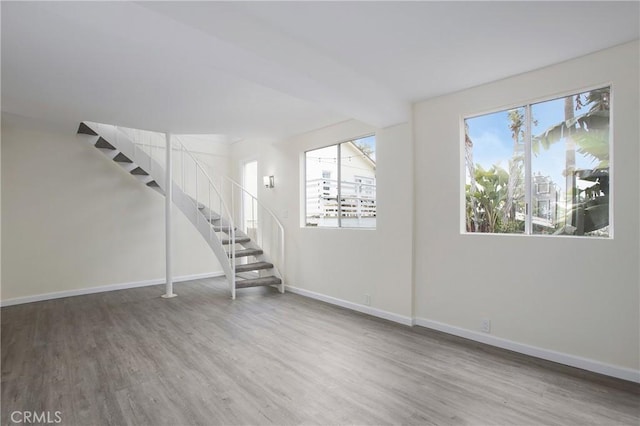 interior space featuring hardwood / wood-style floors