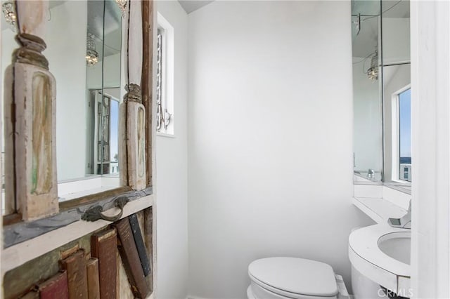 bathroom featuring toilet