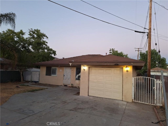 view of ranch-style house